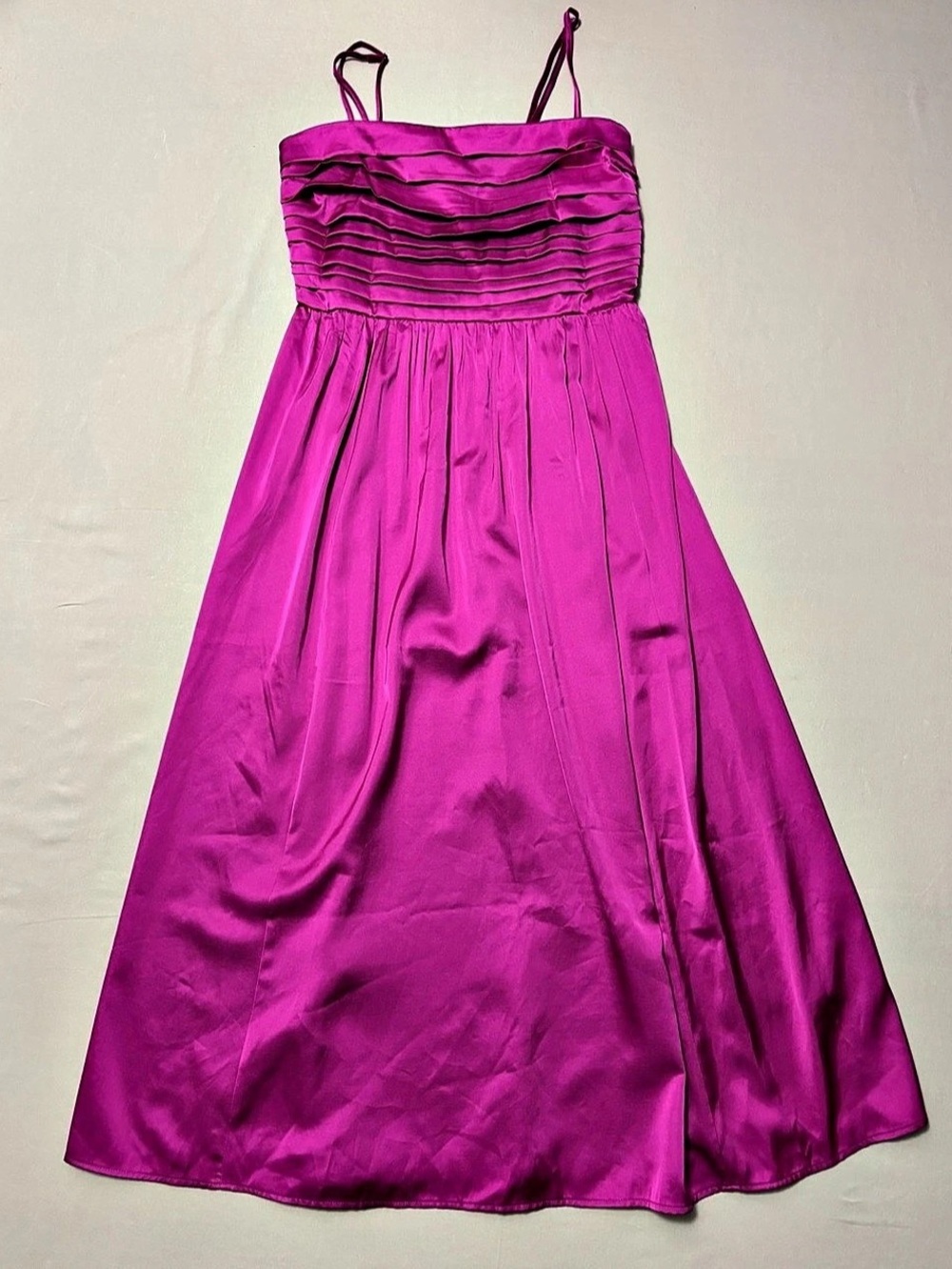 Abercrombie & Fitch Emerson Pleated Midi Dress in Pink Women’s Size Medium